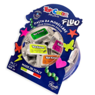 თიხა TOY COLOR, fluo, ფერადი, 100გრ. (0644)