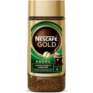 ყავა ხსნადი, Nescafe Gold AROMA  შუშა, 190გრ.