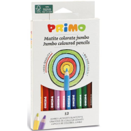 ფანქარი ფერადი Primo Jumbo 12 ცალი