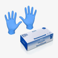 სამედიცინო ხელთათმანი ნიტრილის ლურჯი M ზომა 100 ცალი MEDIX