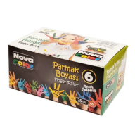 ხელით სახატავი გუაში - 6ცალი 25მლ. NovaColor - NC-138