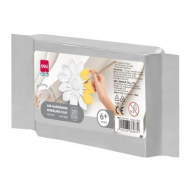 საძერწი თიხა 500გრ DELI, White Modelling clay Y010-WH