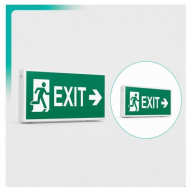 მიმართულების მიმცემი საევაკუაციო ნიშანი EXIT
