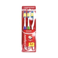 კბილის ჯაგრისი Colgate, 2+1, საშუალო სიმაგრის