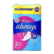 ჰიგიენური საფენი Always, ულტრა, 5 წვეთი, 30 ცალი.